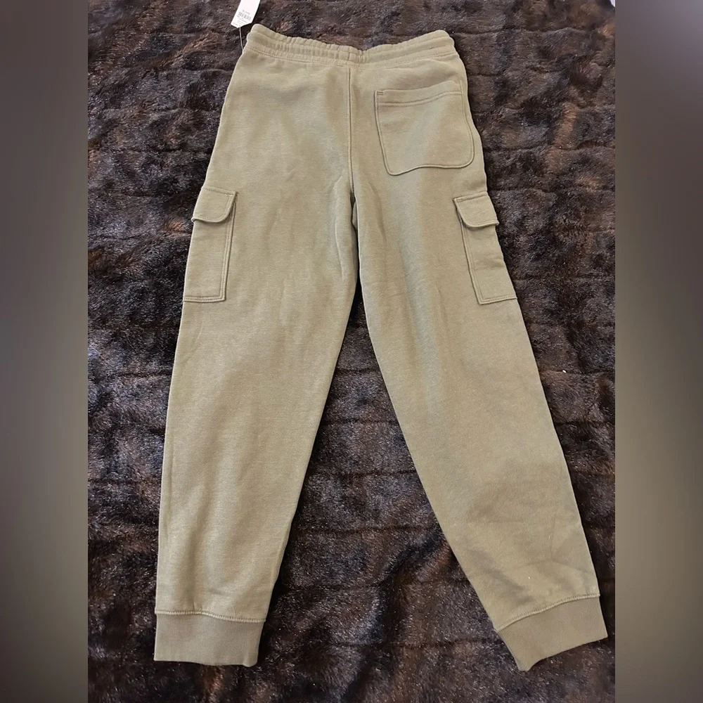 Old Navy Boys XL 14–16 Cargo Jogger Sweatpants Olive Green NWT